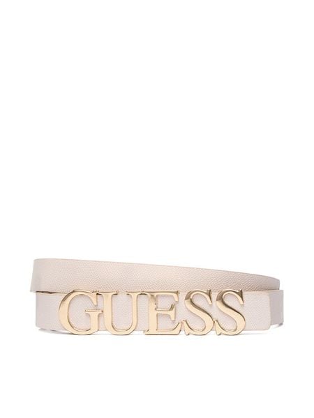 Guess Pasek Damski BW9257 P5320 Écru. Paski damskie Guess, z aplikacjami, ze skóry. Za 119.99 zł.