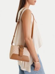 Nine West Torebka CEO-Liss-KY218 Beżowy. Brązowe listonoszki damskie Nine West, bez wzorów, z materiału, bez dodatków. Za 179.99 zł.