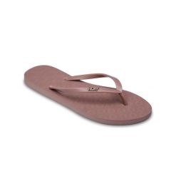 Japonki plażowe damskie Roxy VIVA IV. Brązowe klapki damskie Roxy, bez wzorów, bez obcasa, bez zapięcia. Za 74.99 zł.