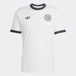 Koszulka piłkarska dla dorosłych ADIDAS Niemcy „125 lat” domowa. Bluzki damskie Adidas, m, bez wzorów, bez kołnierzyka, bez ramiączek. Za 459.99 zł.