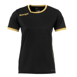 Damska koszulka Kempa Curve. Czarne koszulki sportowe damskie Kempa, xl, bez wzorów, z materiału, bez ramiączek, do piłki ręcznej. Za 90.50 zł.