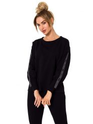Made of emotion Sweter w kolorze czarnym rozmiar: XXL. Czarne swetry klasyczne damskie Made Of Emotion, xxl, bez kołnierzyka. Za 129.57 zł.