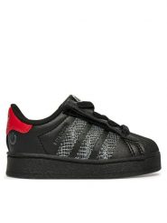 Adidas Sneakersy Superstar Led Lights Cf El I IH6392 Czarny. Czarne buty sportowe chłopięce Adidas, ze skóry, bez zapięcia. Za 329.99 zł.