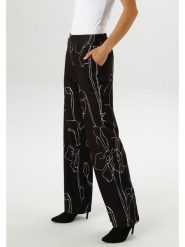 Aniston Spodnie w kolorze czarno-białym rozmiar: 36. Białe spodnie materiałowe damskie Aniston, bez wzorów, z materiału. Za 82.99 zł.