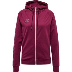 Damska bawełniana bluza z kapturem zapinana na zamek Hummel Move Grid. Fioletowe bluzy damskie Hummel, xs, bez wzorów, z bawełny, z kapturem. Za 297.50 zł.