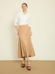 BGN Spódnica w kolorze beżowym rozmiar: 36. Brązowe spódnice damskie BGN, na imprezę, bez wzorów, midi. Za 100.99 zł.