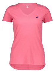 Asics Koszulka w kolorze różowym do biegania rozmiar: S. Różowe koszulki damskie Asics, s, bez wzorów, bez kołnierzyka, bez ramiączek. Za 82.64 zł.