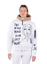 Kurtka narciarska Rossignol JCC damska W Yety Fleecy Bomber JKT biała. Białe kurtki damskie Rossignol, na zimę, s, bez wzorów, z materiału, bez kaptura. Za 2,929.00 zł.