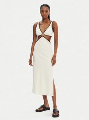 Seafolly Sukienka letnia Beach Bound 55111-DR Écru Slim Fit. Sukienki damskie Seafolly, bez wzorów, z syntetyku, bez ramiączek. Za 449.99 zł.