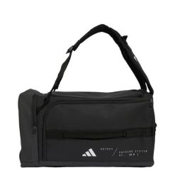 TORBA HYBRID DUFFEL. Czarne torby sportowe Adidas, bez wzorów, z materiału. Za 349.00 zł.