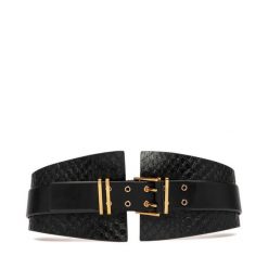 Pasek Damski Elisabetta Franchi. Czarne paski damskie Elisabetta Franchi, bez wzorów. Za 939.99 zł.