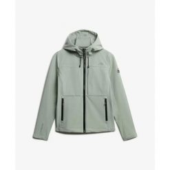 Damska kurtka turystyczna z kapturem Superdry Classic. Szare kurtki damskie Superdry, l, bez wzorów, z kapturem. Za 424.05 zł.