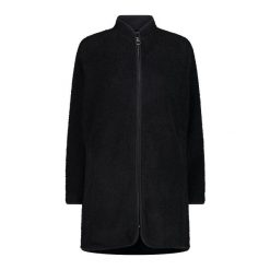 Damska długa kurtka CMP. Czarne kurtki damskie CMP, bez wzorów, bez kaptura. Za 441.90 zł.