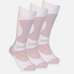 Skarpety Damskie Zimowe Narciarskie Zestaw 3 sztuk SURFANIC Pro Tech Różowe. Białe rękawiczki damskie SURFANIC, bez wzorów. Za 109.99 zł.
