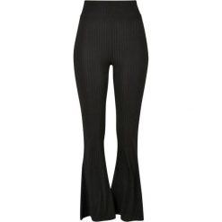 Damskie legginsy z wysokim stanem, z rozszerzonym pasem. Urban Classics. Czarne legginsy damskie Urban Classics, m, bez wzorów, z elastanu. Za 105.90 zł.