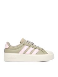 Adidas Sneakersy CEO-STREETTALK BOLD J KI1794 Khaki. Brązowe trampki dziewczęce Adidas, bez wzorów, ze skóry, bez zapięcia. Za 239.99 zł.