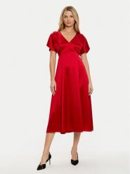 Tatuum Sukienka koktajlowa Otessa T2424.211B Czerwony Regular Fit. Czerwone sukienki damskie TATUUM, bez wzorów, z syntetyku, wizytowe, bez ramiączek. Za 329.99 zł.