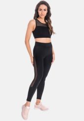 Legginsy na siłownię damskie Teyli Mappy. Czarne legginsy damskie Teyli, m, bez wzorów, z bawełny. Za 159.99 zł.