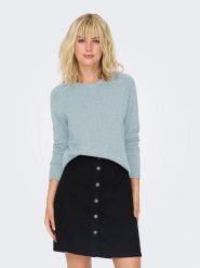 ONLY Sweter w kolorze błękitnym rozmiar: M. Niebieskie swetry klasyczne damskie Only, m, bez kołnierzyka. Za 122.96 zł.
