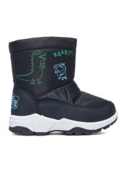 Peppa Pig Śniegowce CEO-CM-AW26-346PP Granatowy. Niebieskie buty zimowe chłopięce peppa pig, z materiału, bez zapięcia. Za 99.99 zł.
