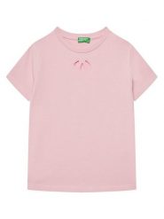 United Colors Of Benetton T-Shirt 3P4ZC10O0 Różowy Slim Fit. Czerwone koszulki i t-shirty dziewczęce United Colors Of Benetton, bez wzorów, z bawełny, bez kołnierzyka, bez ramiączek. Za 49.99 zł.