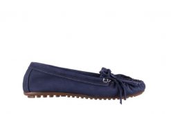 Mokasyny Bayla-161 093 388 6005 Granatowy 161042, Skóra naturalna - 36. Niebieskie mokasyny damskie Bayla, na lato, ze skóry, bez obcasa. W wyprzedaży za 89.10 zł.