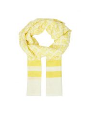 Tommy Hilfiger Szalik Beach Summer Mono Scarf AW0AW16030 Żółty. Żółte szaliki damskie Tommy Hilfiger, bez wzorów, z materiału. Za 179.99 zł.