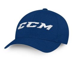 CCM - Czapka Team Flexfit - Dorośli - Granatowy L/XL. Niebieskie czapki z daszkiem damskie CCM, bez wzorów. Za 195.75 zł.