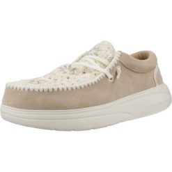 HeyDude Damskie Mokasyny Wendy Comf Suede Crochet. Brązowe mokasyny damskie Hey dude, z materiału, bez obcasa. Za 259.00 zł.