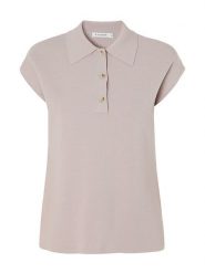 TATUUM Koszulka polo w kolorze szarym rozmiar: M. Szare bluzki damskie TATUUM, m, bez wzorów, bez kołnierzyka, bez ramiączek. Za 150.02 zł.