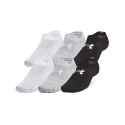 Under Armour UNISEX UA ESSENTIAL 6PK ULT Skarpetki unisex. Czarne skarpetki damskie Under Armour, bez wzorów, z elastanu. Za 62.99 zł.