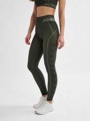Damskie legginsy Hummel TE Christel. Zielone legginsy damskie Hummel, s, bez wzorów, z elastanu. Za 159.00 zł.