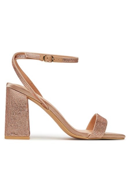 ONLY Shoes Sandały 15340872 Różowy. Czerwone sandały damskie ONLY SHOES, bez wzorów, bez obcasa, na słupku, bez zapięcia. Za 249.99 zł.