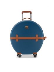 Semi Line Walizka kabinowa T5672-2 Granatowy. Niebieskie walizki Semi-line, bez wzorów, z tworzywa sztucznego. Za 199.99 zł.