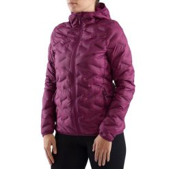Kurtka puchowa turystyczna damska Viking Aspen naturalny puch. Czerwone kurtki damskie Viking, s, bez wzorów, z puchu, bez kaptura. Za 369.00 zł.