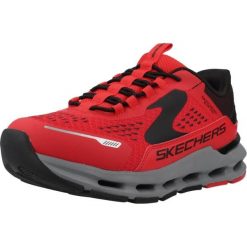 Buty SKECHERS GLIDE STEP PLUS VISTA LANE Czerwony. Czerwone obuwie trekkingowe damskie Skechers, z syntetyku, bez zapięcia. Za 279.99 zł.