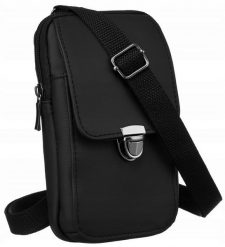 Mini torebka damska Rovicky DHN-201-CLB czarna. Czarne torebki klasyczne damskie ROVICKY, ze skóry ekologicznej, na ramię, bez dodatków. Za 69.99 zł.