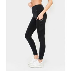 Legginsy z kieszeniami Carpatree Libra czarne. Czarne legginsy damskie Carpatree, s, bez wzorów, z materiału. W wyprzedaży za 164.99 zł.