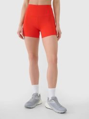 SPODENKI DAMSKIE 4F TRENINGOWE LEGGINSY KRÓTKIE KOLARKI KRÓTKIE CZERWONE. Czerwone legginsy sportowe damskie 4F, na lato, l, bez wzorów, z materiału, do biegania. Za 79.99 zł.