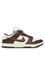 Nike Sneakersy Dunk Low Twist DZ2794 003 Biały. Białe obuwie sportowe damskie Nike, ze skóry, bez zapięcia. Za 509.99 zł.