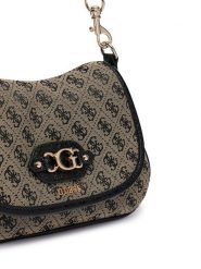 Guess Torebka Samantha HWJT23 13190 Beżowy. Brązowe torebki klasyczne damskie Guess, z materiału, bez dodatków. Za 584.99 zł.