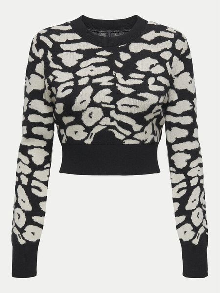 ONLY Sweter Lima 15339828 Czarny Cropped Fit. Czarne swetry klasyczne damskie Only, xl, z syntetyku, bez kołnierzyka. Za 79.99 zł.