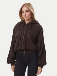 Adidas Bluza Sst Double Front Hoody KT1922 Brązowy Regular Fit. Brązowe bluzy damskie Adidas, s, bez wzorów, z bawełny, bez kaptura. Za 399.99 zł.