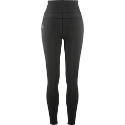 Spodnie treningowe damskie Craft Rush 2.0. Czarne spodnie sportowe damskie Craft, l, bez wzorów, z materiału, z podwyższonym stanem, na fitness i siłownię. Za 259.00 zł.