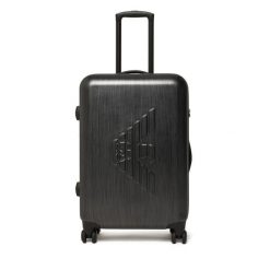Walizka średnia Emporio Armani. Szare walizki Emporio Armani, bez wzorów, średnie. Za 1,499.00 zł.