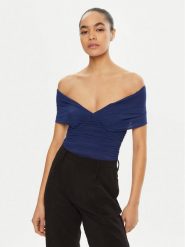 Bardot Body 59757TB Granatowy Regular Fit. Niebieskie body i gorsety Bardot, bez wzorów, z syntetyku. Za 219.99 zł.