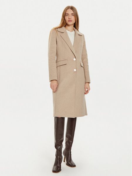 Guess Płaszcz zimowy Nancy W4BL32 WGJG2 Beżowy Regular Fit. Brązowe płaszcze damskie Guess, na zimę, xl, z aplikacjami, z syntetyku, bez kaptura. Za 609.99 zł.