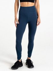 Dare 2b Legginsy sportowe "Power" w kolorze granatowym rozmiar: 40. Niebieskie legginsy damskie Dare 2b, bez wzorów, z materiału. Za 144.92 zł.