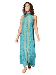 Ipanima Sukienka w kolorze niebiesko-żółtym rozmiar: 34-40. Niebieskie sukienki damskie Ipanima, bez wzorów, bez ramiączek. Za 78.99 zł.