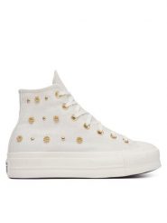 Converse Trampki Chuck Taylor All Star Heathered Glam A16892C Écru. Białe trampki damskie Converse, bez wzorów, z materiału, bez zapięcia. Za 449.99 zł.